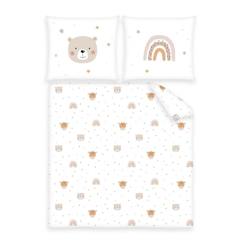 Babybest - Juego de Cama para Cuna y Cochecito Little Friends, Funda de Almohada de 35 x 40 cm...