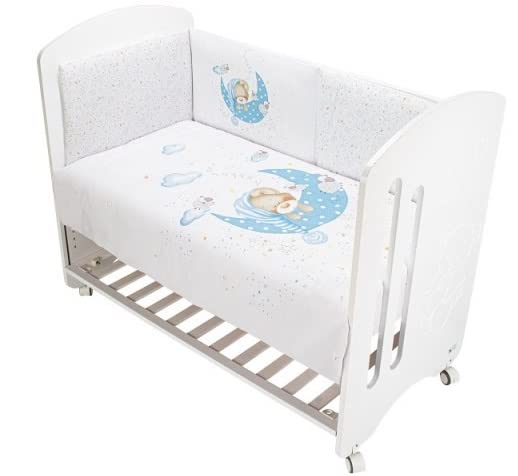 Interbaby - Set Nórdico Bear Sleeping Interbaby Rosa Cuna 60 x 120 cm. (2 piezas)