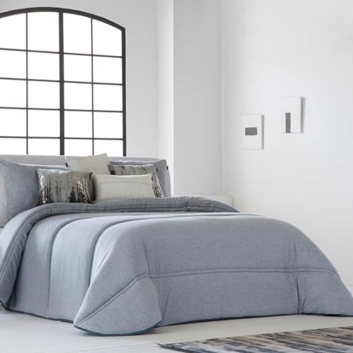 Edredón nórdico AREN - Color Azul - Cama 150 Cm