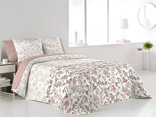 Antilo Fundeco - Edredón bouti Claudia Cama 90 Cm - Color Malva