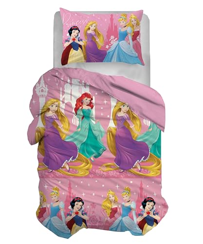 Disney - Juego de Funda nórdica para Cama Individual, Funda nórdica + Funda de Almohada, Funda...