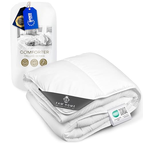 FAM Home Relleno Nordico 140x200 cm Microfibra, Cama 80/90 I Edredon Nordico Cama Hipoalergénico...