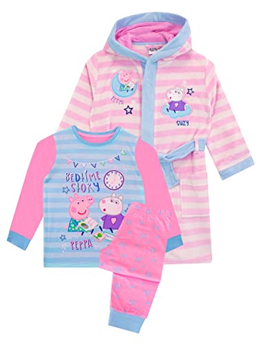 Peppa Pig Conjunto Niña Bata y Pijama Rosa 6-7 años