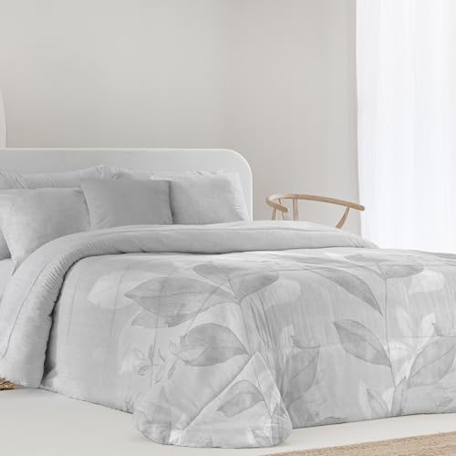 Fundeco - Edredón Conforter Estampado - Colcha de Invierno Modelo Lina Único - Cama 180 - Incluye...