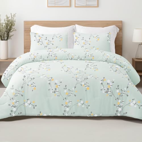 Exclusivo Mezcla Edredón 220x230cm con 2 Fundas de Almohada, Ligero y Cálido Edredón Nórdico...