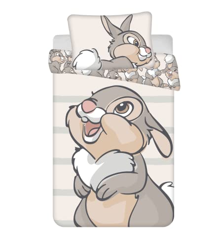 Disney Bambi Tambor Juego de ropa de cama, 2 piezas Tama&ntilde;o: 100 x 135 cm, 40 x 60 cm, 100 %...