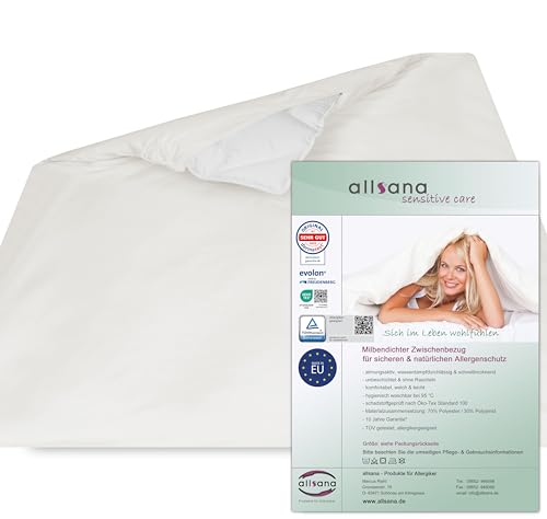 Allsana Funda n&oacute;rdica hipoalerg&eacute;nica de 240 x 220 cm, ropa de cama hipoalerg&eacute;nica, anti&aacute;caros,...