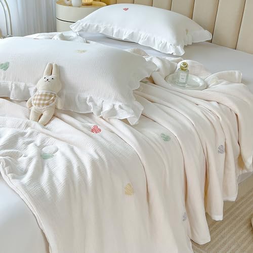 Edredón refrescante para personas que duermen con calor durante todas las estaciones, manta ligera...