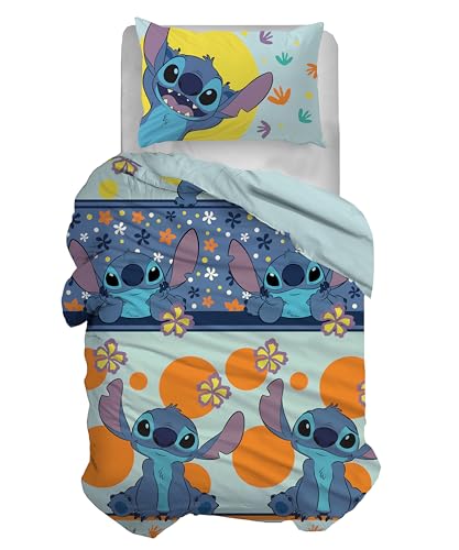 Disney - Juego de Funda nórdica para Cama Individual, Funda nórdica + Funda de Almohada, Juego de...