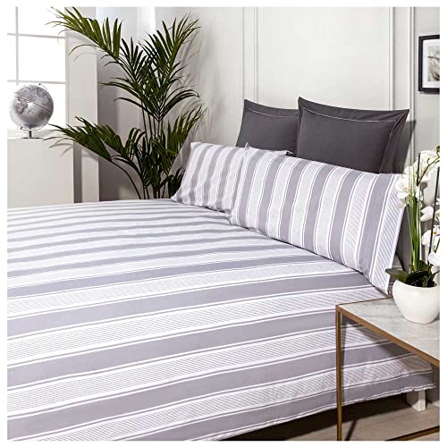 COTTON ARTean Funda Nórdica ARATZ algodón percal 200 Hilos Cierre con Botones Funda de edredón...