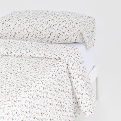 TRAMAS+ Funda Nórdica 100% Algodón Estampada, Cama 150, Funda edredón de 220x220cm y 2 Funda de...