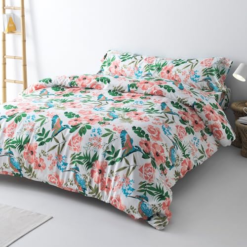 Funda Nórdica Cama 135 – Juego de 3 Piezas (Funda Edredón 220x220, Sábana Bajera Ajustable...