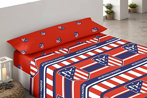 ASDITEX Juego de sábanas Atlético de Madrid 2 (3 Piezas) Cama 105 cm.