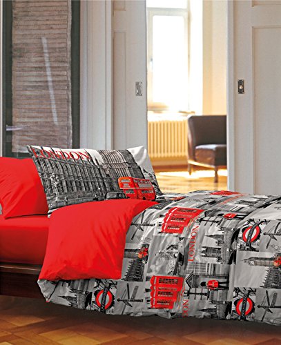 HomeLife Edredón nórdico 90 cm Fabricado en Italia – Edredón Reversible para otoño e Invierno...