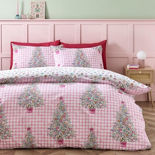 Catherine Lansfield Christmas Sweets and Treats - Juego de Funda de edred&oacute;n Reversible con Funda de...