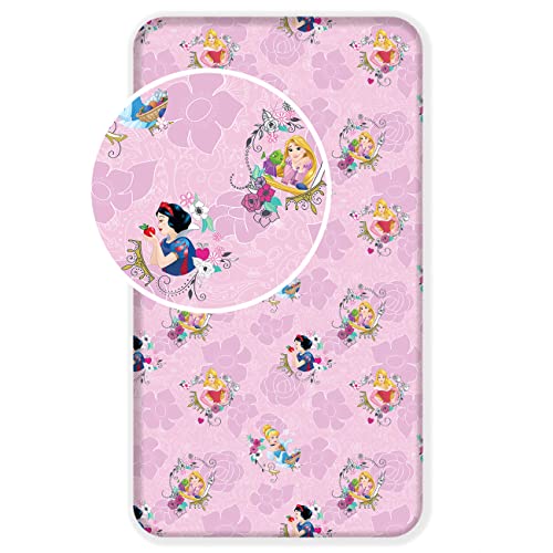 Sábana Bajera Infantil Disney Princesa Blancanieves Cenicienta Rapunzel La Bella Durmiente 90x200 +...