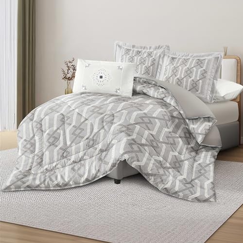 BESCH Edredón Invierno Nórdico de Microfibra 220x240 para Cama de 150 con Relleno de Fibra...