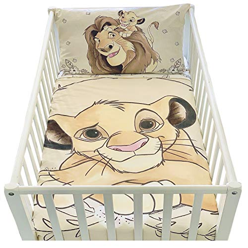 Funda nórdica de 100 x 135 cm y funda de almohada de 40 x 60 cm | Juego de cama de El rey león...