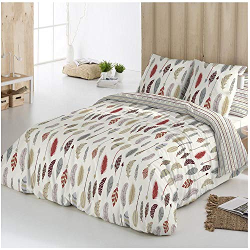 COTTON ARTean Funda Nordica Reversible Salve Cama de 105 ALGOD&Oacute;N 100%
