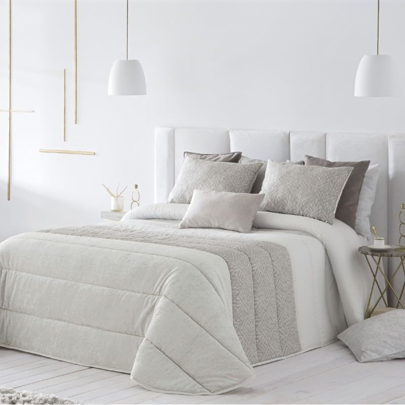 EDREDÓN Comforter Modelo Darcy DE FUNDECO (Cama 135 cm., Vison)