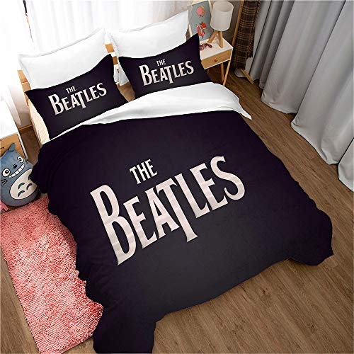 Funda N&oacute;rdica Banda De Rock The Beatles Funda De Almohada Ropa De Cama Anti&aacute;caros Suave 15%...