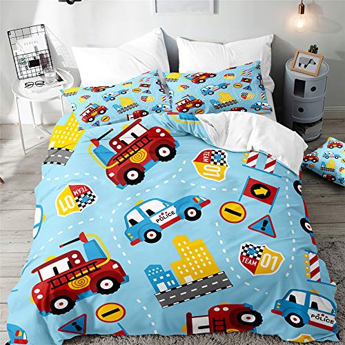 3D Juego de Ropa de Cama, Treer 3 Piezas Microfibra Anti Decoloraci&oacute;n N&oacute;rdica Juegos de Funda de...