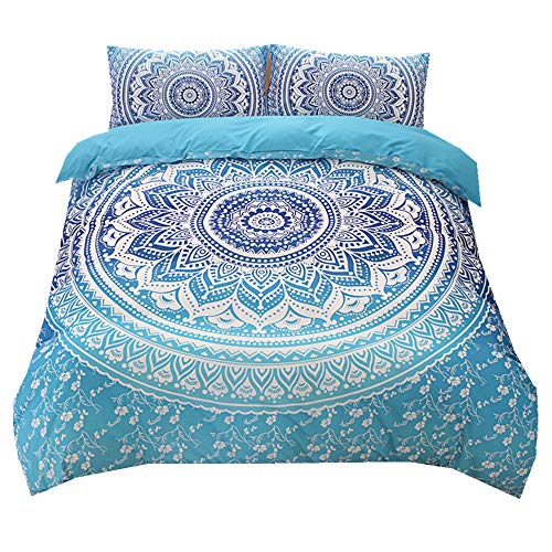 Sticker superb Bohemia Hippie Animal Elefante Negro Púrpura Funda de Edredón con Funda de...